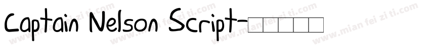 Captain Nelson Script字体转换